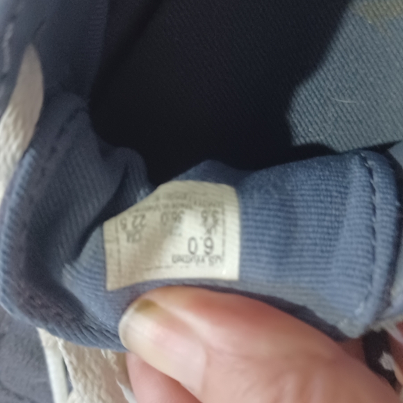 Blue and White Suede Sneakers - Picture 5 of 5